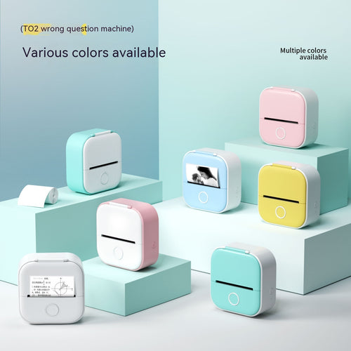 Mini imprimantes thermiques Bluetooth sans encre en plusieurs coloris