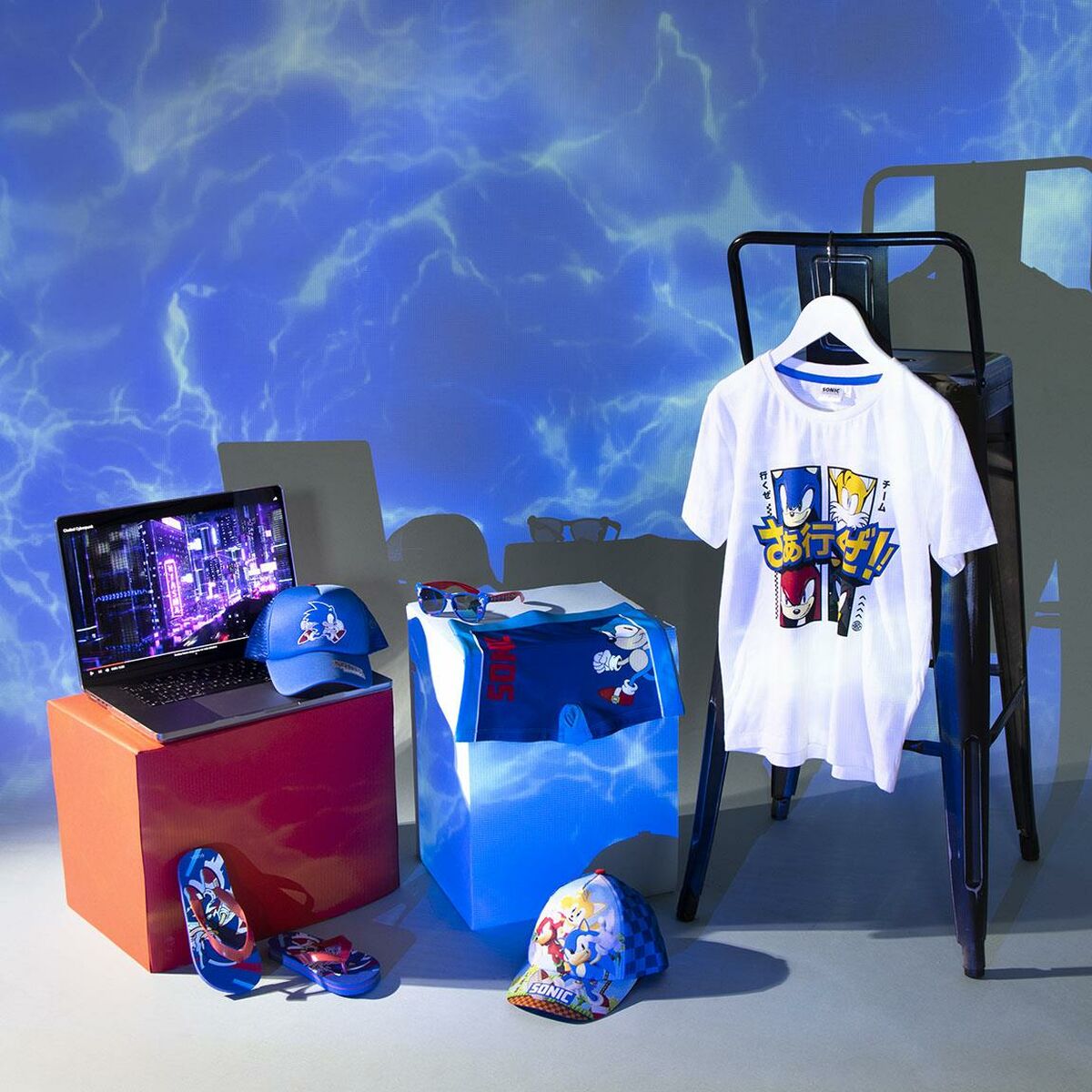 Lunettes de soleil enfant Sonic Bleu 13 x 5 x 12 cm - K - Lina Shop