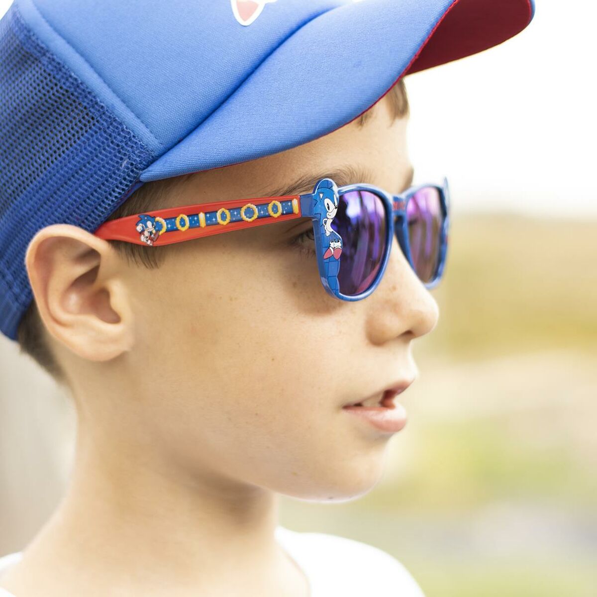 Lunettes de soleil enfant Sonic Bleu 13 x 5 x 12 cm - K - Lina Shop