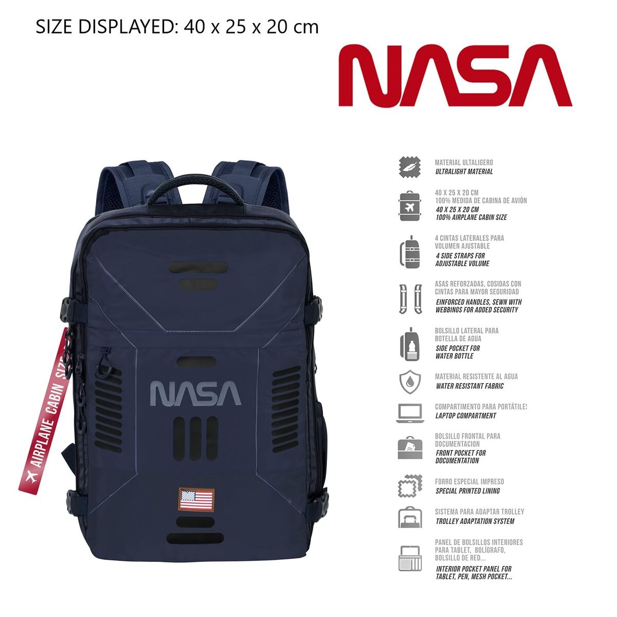 Sac à dos Multi - usage NASA Cabine - K - Lina Shop